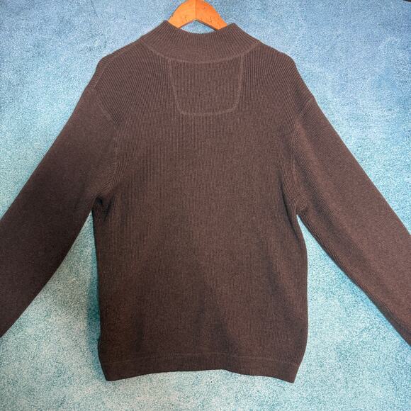 Vintage 90s Structure Men’s Sweater Gray Pullover Size L 100% Cotton Y2K Retro - Picture 9 of 12